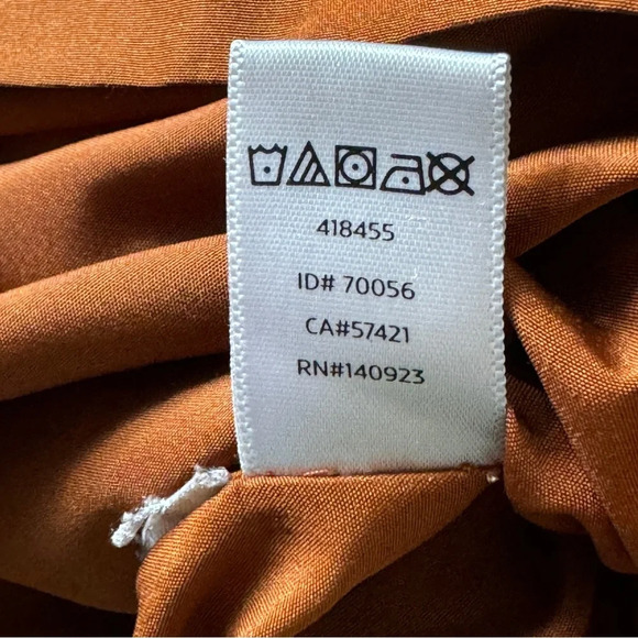 Loft Faux Suede Mini Skirt Rust Burnt Orange Zipper Pocket Lined Size 2 - Picture 5 of 5